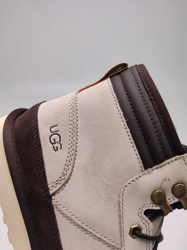 UGG Tasman Beige Brown High-Top Lace-Up Snow Boots 9