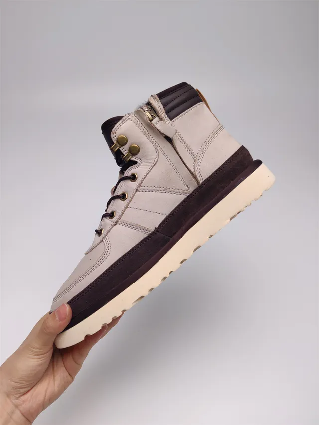 UGG Tasman Beige Brown High-Top Lace-Up Snow Boots 11