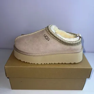 UGG Tasman 米白色 金厚底 羊毛里 休闲鞋