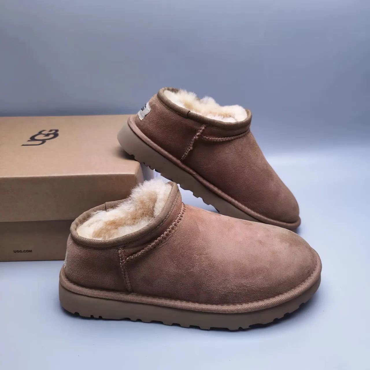 UGG Tasman 栗棕色羊毛皮内里雪靴 5