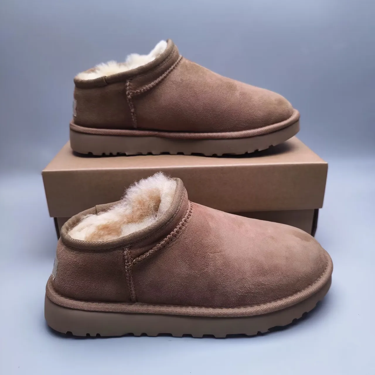 UGG Tasman 栗棕色羊毛皮内里雪靴 2