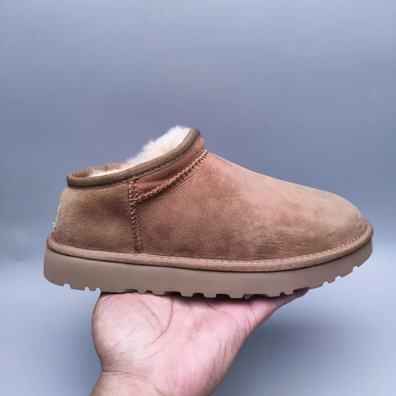 UGG Tasman 栗棕色羊毛皮内里雪靴 7