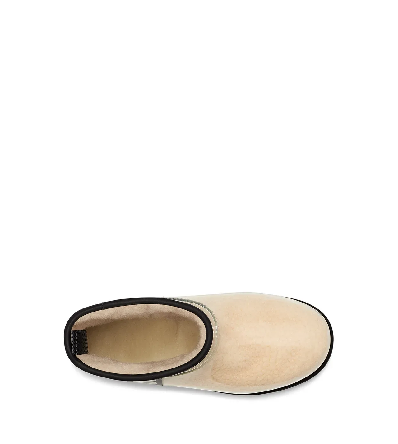 UGG Ultra Mini Botas de Nieve Beige Transparente con Shearling 4
