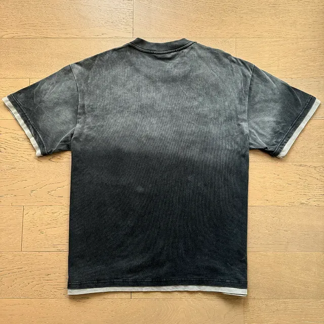 T-shirt graphique noir acid wash usé Vale Forever 5