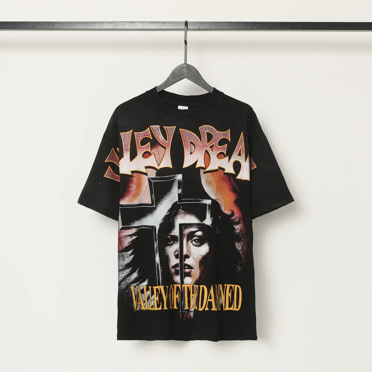 Vale Forever Valley Dreams Valley of the Damned Graphic Print Black T-Shirt 2