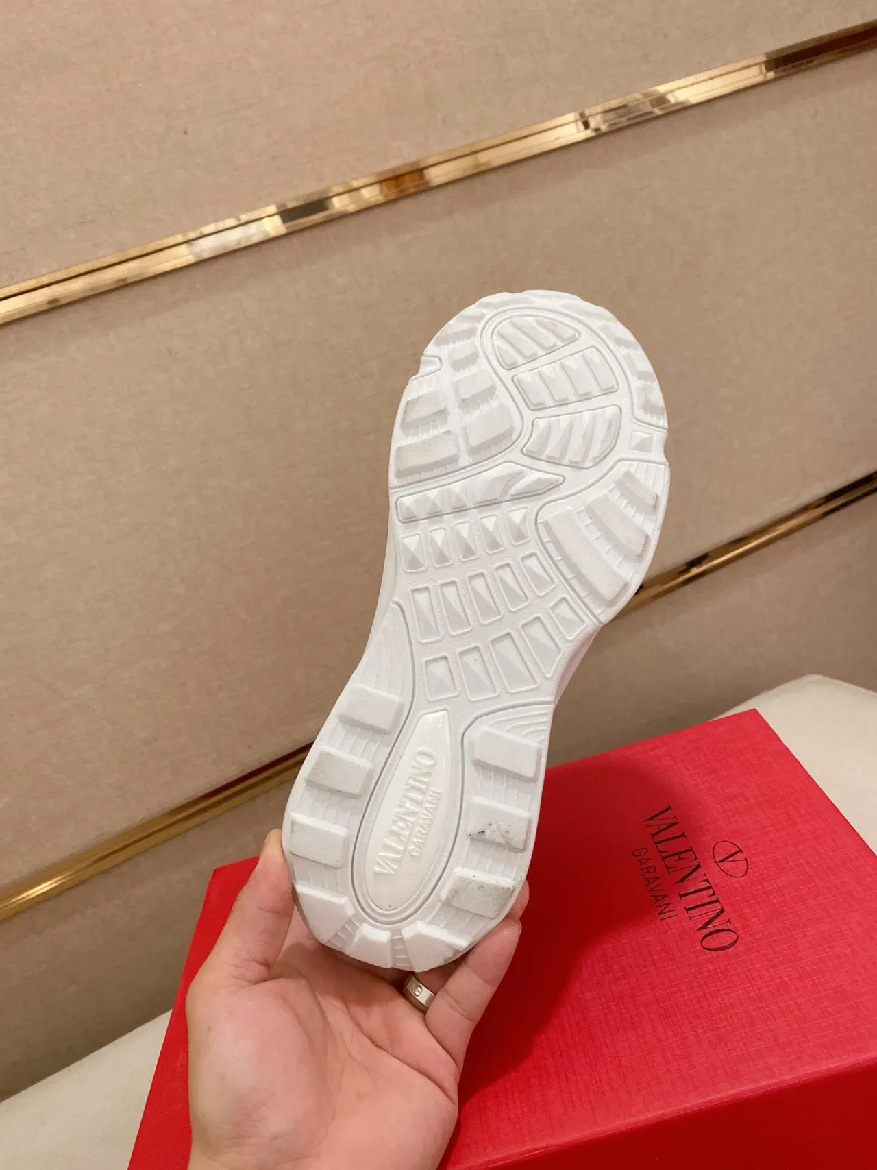 Valentino Black White Leather Upper Chunky Sculpted Sole Lifestyle Sneakers 9