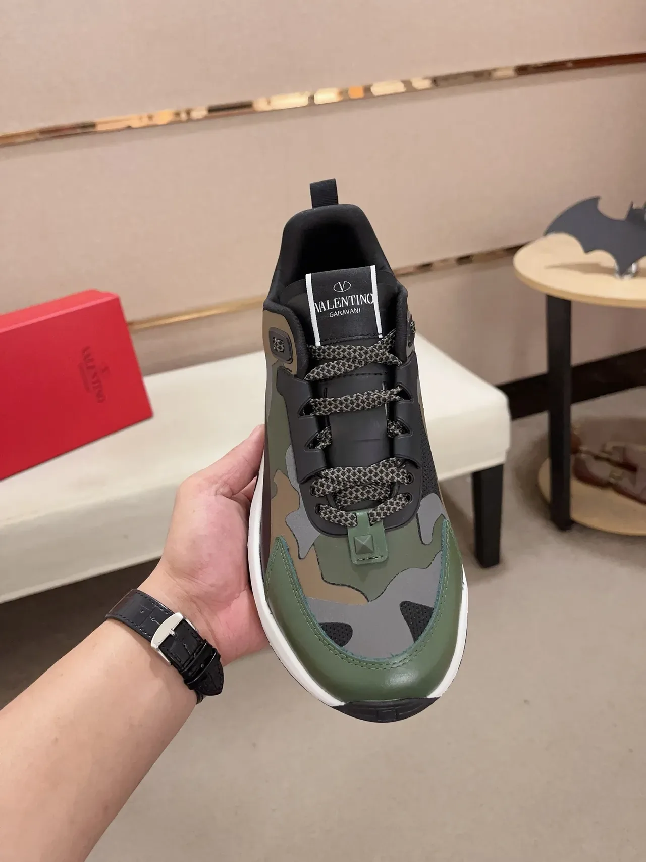 Valentino Garavani Camouflage et Noir Sneaker Lifestyle 5