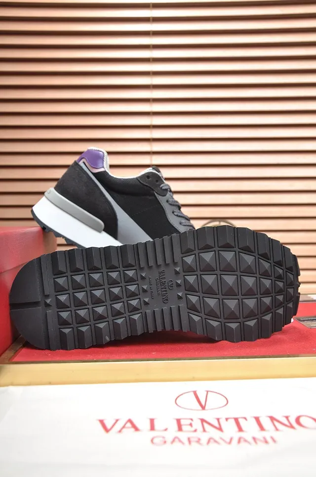 Valentino VLogo Runner zapatillas lifestyle negro plata morado 7