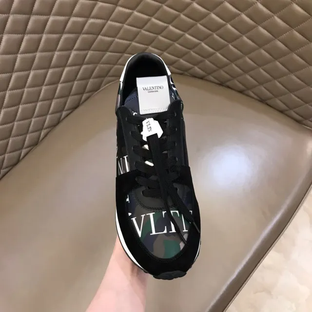 Valentino VLTN Camouflage Print Suede Lifestyle Sneakers 4
