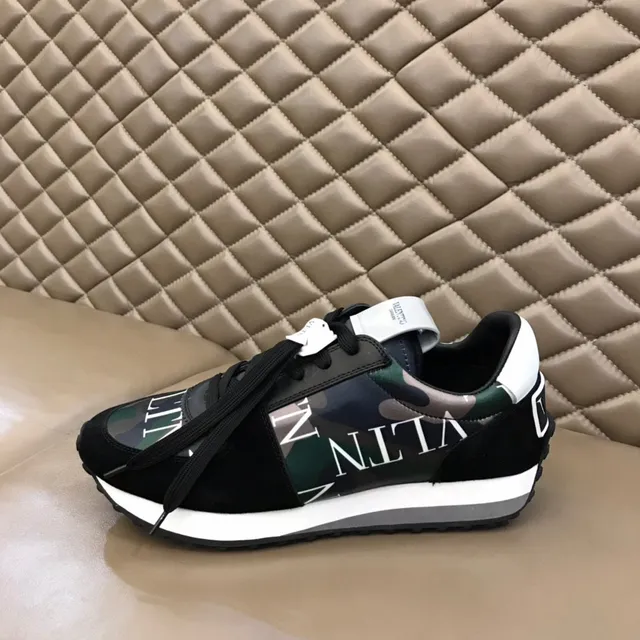 Valentino VLTN Camouflage Print Suede Lifestyle Sneakers 5