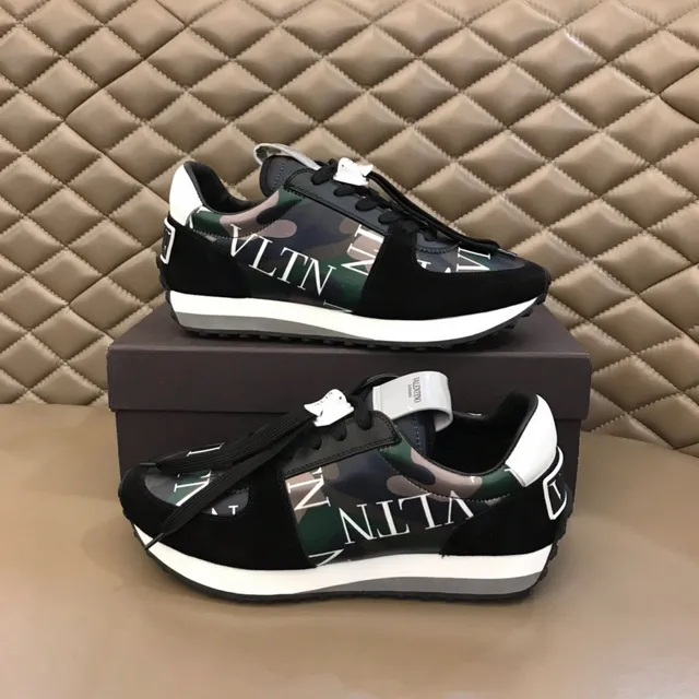Valentino VLTN Camouflage Print Suede Lifestyle Sneakers 7