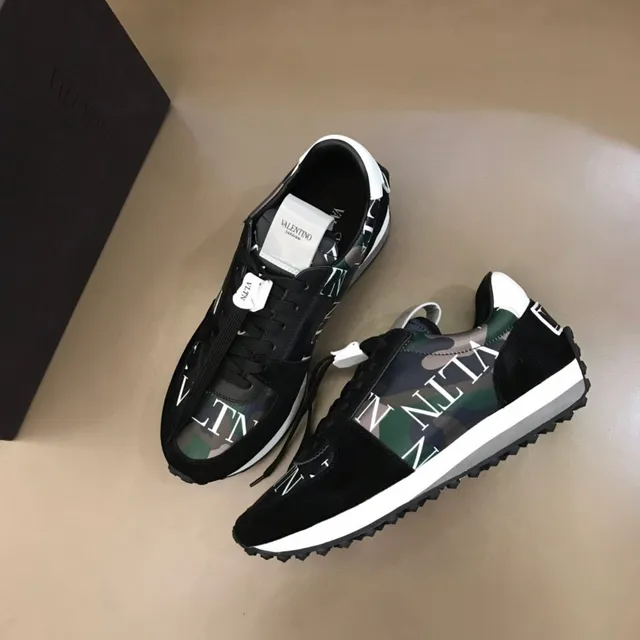 Valentino VLTN Camouflage Print Suede Lifestyle Sneakers 8