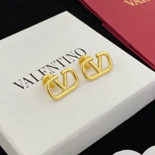 ভ্যালেন্টিনো VLTN ওপেন-ফ্রেম গোল্ড-টোন স্টাড ইয়াররিংস