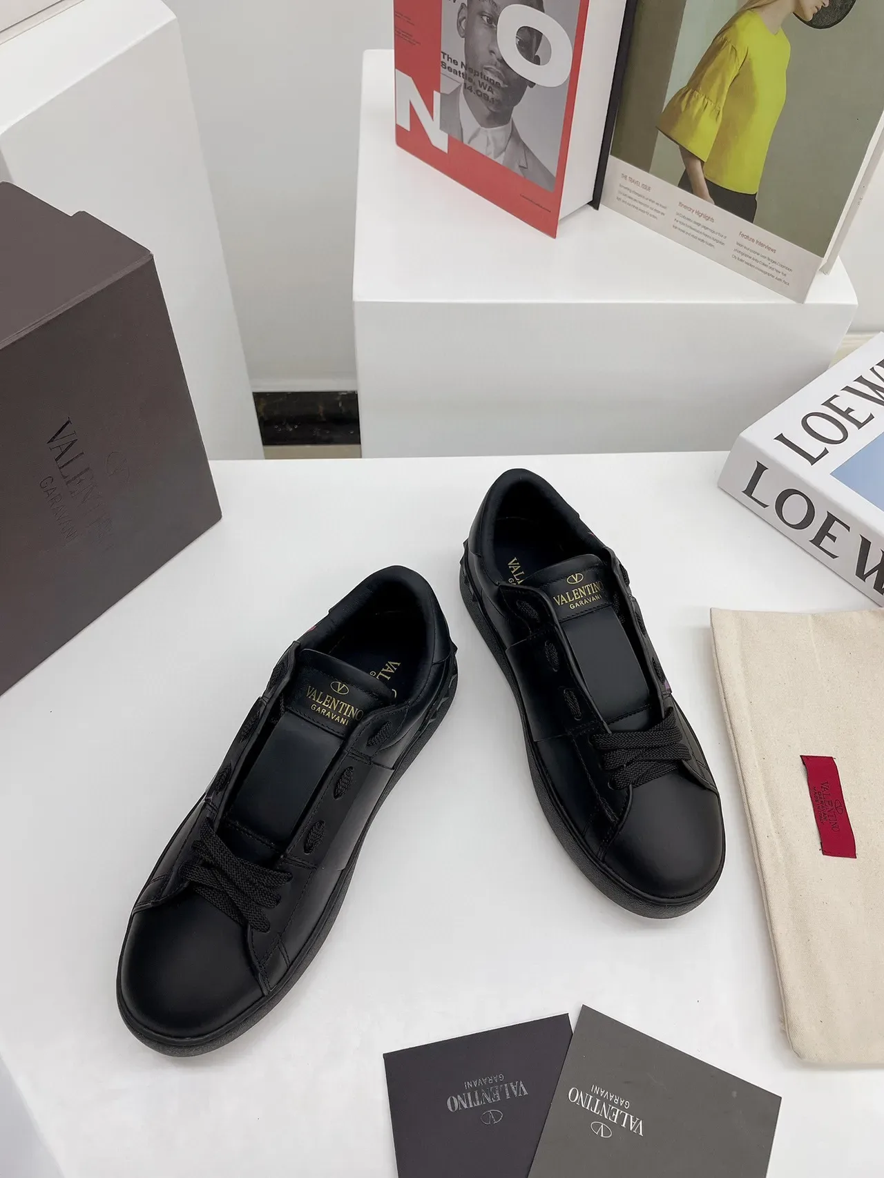 Valentino VLTN Rainbow Logo Black Lifestyle Sneakers 9