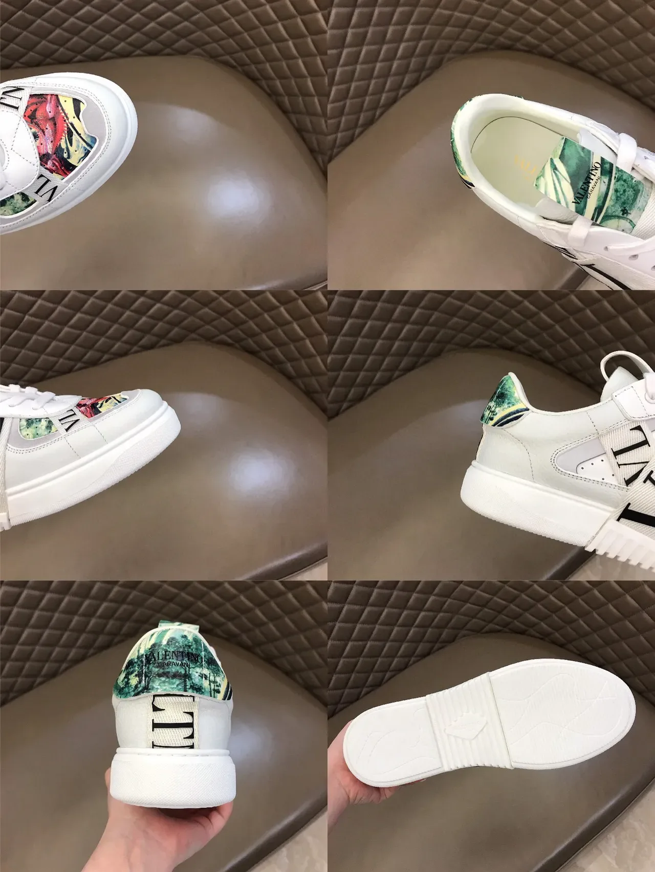 Valentino VLTN Sneakers Lifestyle Imprimé Floral Blanc 2