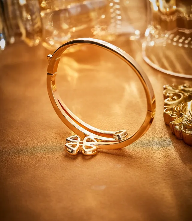 Van Cleef & Arpels Alhambra 心形红宝石钻石黄金手链 4