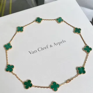 Van Cleef & Arpels Alhambra 十种图案 孔雀石项链