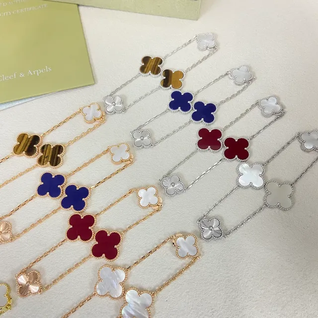 Van Cleef & Arpels Alhambra চার পাতার ক্লোভার মোটিফ চেইন নেকলেস 2