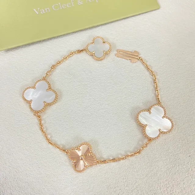 Van Cleef & Arpels Alhambra চার পাতার ক্লোভার মোটিফ চেইন নেকলেস 5