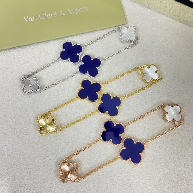 Van Cleef & Arpels Alhambra চার পাতার ক্লোভার মোটিফ চেইন নেকলেস 6