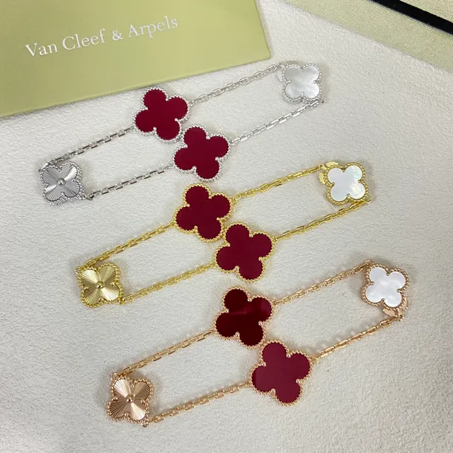Van Cleef & Arpels Alhambra চার পাতার ক্লোভার মোটিফ চেইন নেকলেস 8