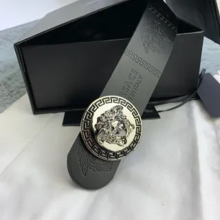 Versace Greca Medusa 黑色皮带