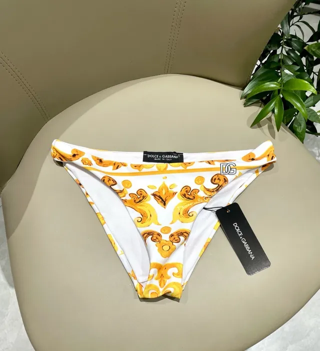 Versace Greca Print Top Halter Triângulo e Biquíni de Cintura Baixa Roupas de banho 12
