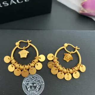 Versace Iconic Medusa সোনার হুপ ইয়াররিং