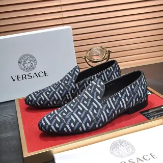 Versace Odissea Geometric Greca Jacquard 乐福鞋