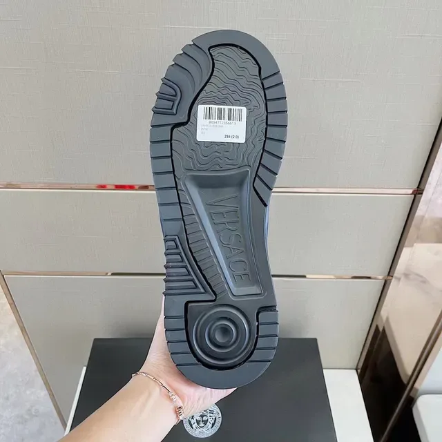 Versace Odissea Zapatillas Lifestyle de Cuero Monocromáticas 2