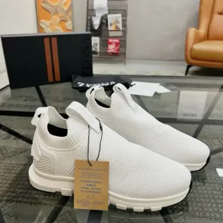 Zegna Oasi Knit Slip-On सफेद लाइफस्टाइल स्नीकर
