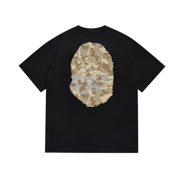 A Bathing Ape ABC Camo Ape Head Black T-Shirt 5