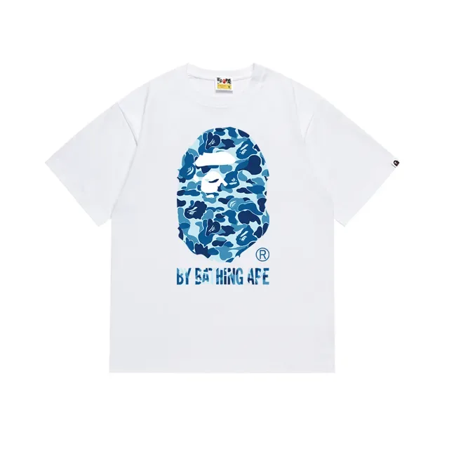 Camiseta gráfica A Bathing Ape ABC Camo con cabeza de mono 9