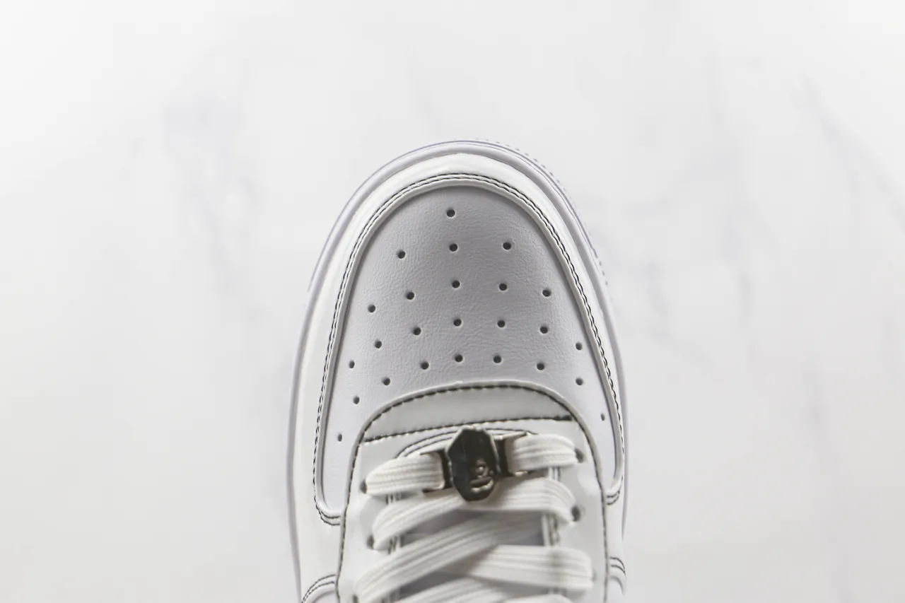 A Bathing Ape BAPE STA White Black Lifestyle Sneakers 6