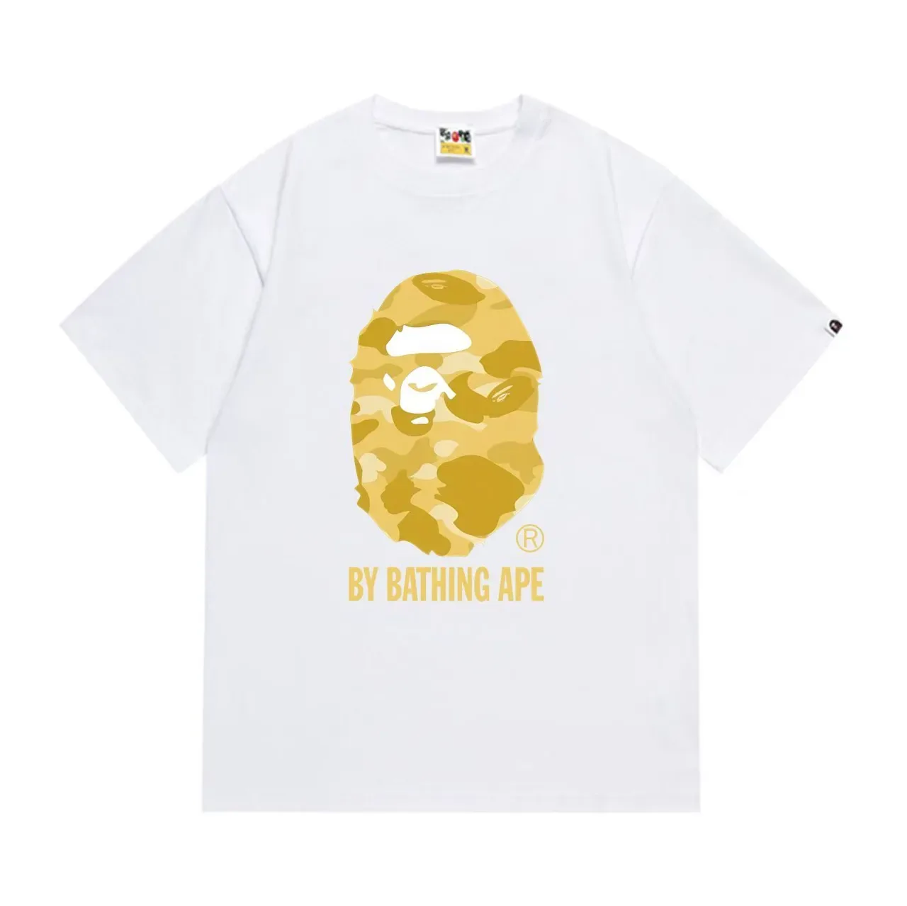 A Bathing Ape Camouflage Ape Head Graphic T-Shirt 3