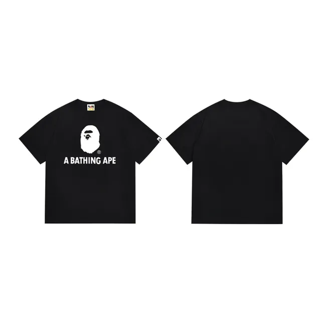 Camiseta A Bathing Ape gráfica de cuello redondo negra 3