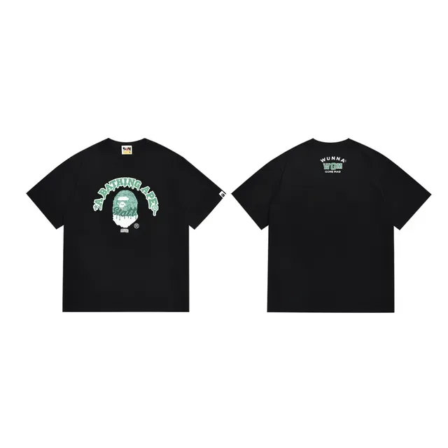 تي شيرت أسود بطبعة جرافيك A Bathing Ape 3