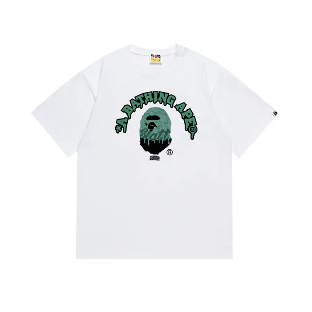 تي شيرت أسود بطبعة جرافيك A Bathing Ape 7