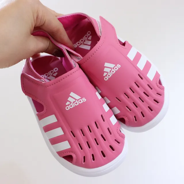 Adidas Adilette Aqua White Pink স্লিপ-অন ছিদ্রযুক্ত উপরের ক্যাজুয়াল স্যান্ডাল 12