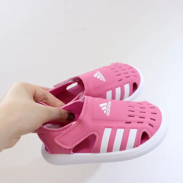 Adidas Adilette Aqua White Pink স্লিপ-অন ছিদ্রযুক্ত উপরের ক্যাজুয়াল স্যান্ডাল 14