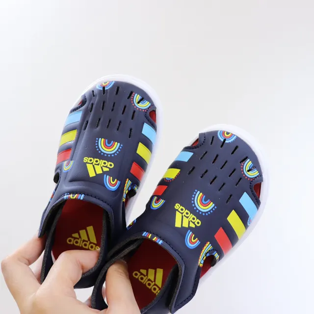 Adidas Adilette Aqua White Pink স্লিপ-অন ছিদ্রযুক্ত উপরের ক্যাজুয়াল স্যান্ডাল 22