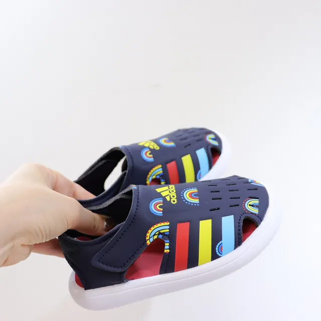 Adidas Adilette Aqua White Pink স্লিপ-অন ছিদ্রযুক্ত উপরের ক্যাজুয়াল স্যান্ডাল 23