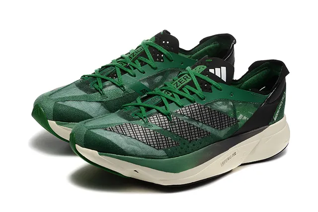 Adidas Adios Pro 3 সবুজ কালো দৌড়ের জুতা 4