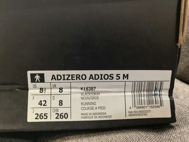 Adidas Adizero Adios Pro 5 White Brown Running Shoes 12