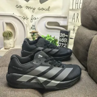 Adidas Adizero Dropshot أسود وفضي معدني أحذية رياضية نمط حياة