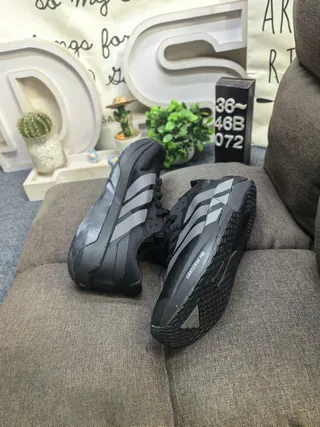 Adidas Adizero Dropshot কালো এবং মেটালিক সিলভার লাইফস্টাইল স্নিকার্স 6