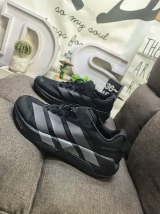 Adidas Adizero Dropshot কালো এবং মেটালিক সিলভার লাইফস্টাইল স্নিকার্স 7