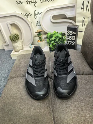 Adidas Adizero Dropshot কালো এবং মেটালিক সিলভার লাইফস্টাইল স্নিকার্স 10