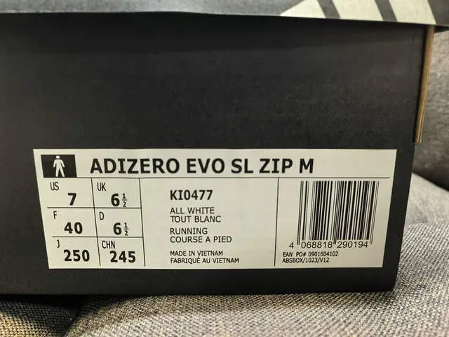 Adidas Adizero Evo SL White Lightstrike Pro Lifestyle Sneakers 2
