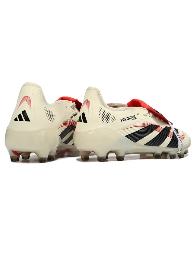 Adidas Bege Preto Baixo Molded FG Cleat Texturizado Anteiropé Campo Firme Sapatos de Futebol 7